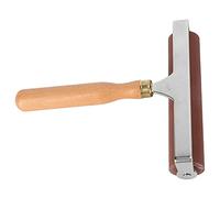 Phefop Rodillo Brayer Aplicador de Tinta de Goma Rodillo de Pintura de Goma Suave de Madera Compuesta de 15 Cm Marco de Acero Inoxidable para Grabado Estampado Scrapbooking Artistas (Caucho + madera