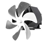 Phefop Ventilador de 6 Aspas para Estufa de Chimenea, Ventilador de Estufa por Calor con Motor Silencioso, Circula Aire Caliente para Estufas de Leña y Chimeneas (SILVER)
