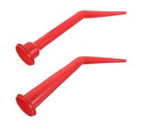PHENOFICE 2 Piezas Herramienta para Aplicar Masilla Tubo Extra Largo y Punta Curva Rosca, Diseño de Plástico para Sellado Suave en Ventanas y Puertas