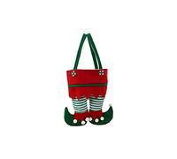 PHENOFICE Bolsa de Vino Roja para Navidad Forma de Calcetines, Reutilizable Tela No Tejida, Adecuado para Fiestas y Almacenamiento de Dos Botellas