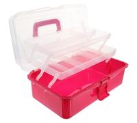 PHENOFICE Caja de Almacenamiento Profesional Asa Multi Función de Plástico Pp Translúcida para Manicura, Cosméticos y Uso Doméstico o Profesional