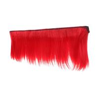 PHENOFICE Peluca Adhesiva de Halloween Cresta Roja de Plástico para Cosplay y Fiesta, Fácil de Instalar y Estilo Moderno para Reunión y Celebración