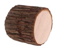 PHENOFICE Portavelas Lado heces Digital en Madera con diseño rústico y Forma de tocón, Ligero y Pintado a Mano, Adecuado para decoración de centros y Eventos en el hogar
