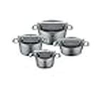 Phi collection juego de 4 ollas de 16/20/24 cm y asadera de 20 cm con