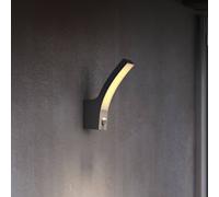 Philips Lighting: Aplique pared Exterior Ultraeficiente Splay, 3.8W 2700K, Antracita, con sensor movimiento, resistente intemperie IP44