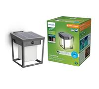 PHILIPS Aplique solar de exterior Blaise, 3000K, 250/20lm, antracita