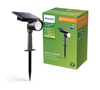 Foco exterior LED solar Philips Ashlyn, negro, IP44
