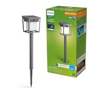 Philips Blaise Lámpara solar de pedestal ultraeficiente para exteriores, 3000K, 250/20lm, antracita