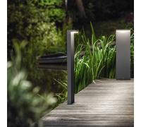 Philips Lighting: Luz Led Ultraeficiente Iluminación Camino Bustan, 3.8W, 2700K luz blanca cálida, Antracita, resistente intemperie IP44