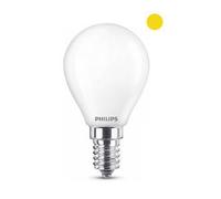 Philips bombilla LED E14 esférica mate blanco cálido 4,3W (40W)