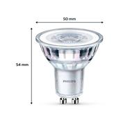 Philips bombilla LED GU10 4,6W 355lm 827 claro 36° 2pcs EC:EPREL:387358
