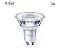 Philips bombilla LED GU10 4,6W 390lm 840 claro 36° 2pcs EC:EPREL:391859