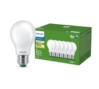 Philips E27 Bombilla LED A60 4W 840lm 2700K opal 6 unidades EC:EPREL:1442611