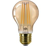 PHILIPS Bombilla LED Vintage Ámbar Tipo A60, Casquillo E27 3.1W, 250 Lúmens, Luz Efecto Llama, 1800k