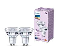 Philips bombilla LED GU10 3,5W 255lm 827 claro 36° 2pcs EC:EPREL:391855