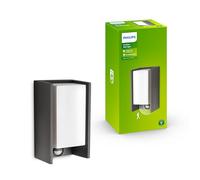 Philips Aplique exterior myGarden 25x12 cm E27 con sensor Antracita 915003762102