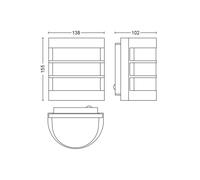 Philips Calgary aplique para exterior, acero inoxidable, sensor