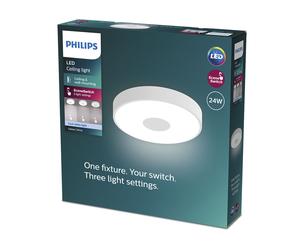 Philips coiner - plafond techo con sceneswitch, redondo, 24w, 2800lm,