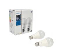 PHILIPS CorePro - Juego de 2 bombillas LED A60 E27 13 W = 100 W neutro 4000 K 470 lm LED E27 bombillas de bajo consumo, pack de 2