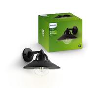 Philips Aplique de exterior myGarden Cormorant E27 42 W aluminio negro para jardines y patios