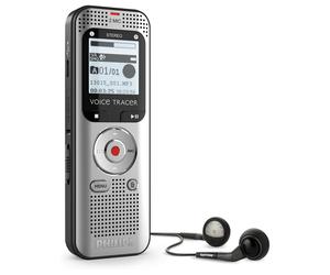 Philips DVT2015 Grabadora de Voz con 8 GB de Memoria Interna y Doble Micrófono Estéreo