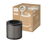 Filtro de repuesto original de Philips para los purificadores de aire serie 800&900 AC0950, AC0951, AC0830, AC0850, HEPA NanoProtect + carbón activo, 12 meses de duración, negro/blanco (FY0910/30)