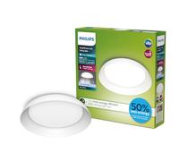 Philips Fleta, Plafón LED de Techo Ultraeficiente, SceneSwitch, 10 W, 1850 lm, Luz LED para Techo Blanca Fría 4000 K, lámpara para cocina, salón, baño, dormitorio, IP20, Blanco