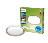 Philips Fleta - Plafond Techo LED UltraEficiente, SceneSwitch (blancos regulables), blanco, 10W, 1950Lm, 4000K, IP20