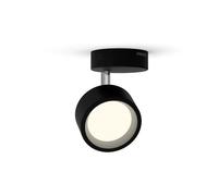 PHILIPS Foco de Iluminación Bracia, 5.5W, 550 lm Luz Blanca Cálida 2700k, Negro