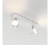 Philips myLiving Star - Barra de dos focos de techo, LED integrado, consume 4.5 W, luz blanca cálida, regulable