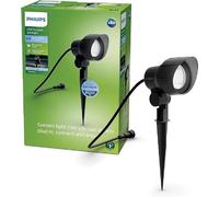 Philips - Foco negro de exterior Philips 6W Luz Neutra 4000k, protección IP44, compatible con sistema Gardenlink