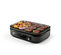 Philips Grill Eléctrico 3000, Temperatura Ajustable, 5 Niveles, 2400 W | Grill de mesa con gran superficie de cocción, uso familiar, temperatura ajustable, revestimiento antiadherente (HD6210/95)