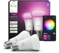 Philips Hue Bombilla LED inteligente A60 E27 8,1W 1100 lm Luz blanca y de colores Pack 2