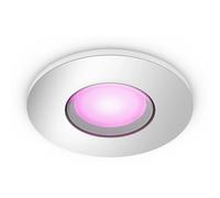 Philips Hue - Foco empotrable inteligente Hue Xamento, 7W Luz Blanca y de colores, Bluetooth, Compatible con Alexa y Google Home, color cromo