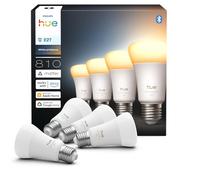Philips Bombilla LED inteligente A60 White Ambiance E27 6W 806 lm regulable - paquete de 4