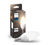 Philips Hue - Bombilla LED Inteligente, B39 E14, Luz Blanca Cálida Regulable, 5.5W 470 Lumens, Compatible con Alexa y Google Home