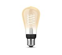 Philips Hue - Bombilla LED Inteligente de Filamento, Luz Blanca Cálida Regulable, casquillo E14 tipo ST64 7W 580 Lúmens, Compatible con Alexa y Google Home