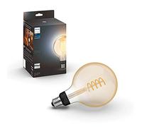 Philips Bombilla LED filamento inteligente G125 E27 7W 550 lm luz blanca Alexa y Google Home