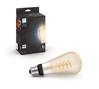 Philips Bombilla LED inteligente de filamento ST72 Edison E27 – Luz blanca cálida a fría, 7W 550 lm
