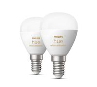 Philips Hue Bombilla LED inteligente White Ambiance Esférica E14 5,1W 470 lm Pack de 2