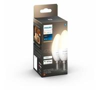 Philips Hue Bombillas LED Inteligentes E14 Set de 2, 5,5W, 470lm, Blanco Cálido