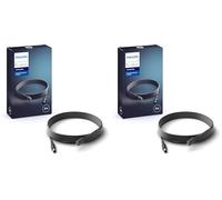 Philips Hue - Cable de extensión para Sistema Hue Play, 5m, Conecta hasta 3 Barras de Luz Philips Hue para Entretenimiento (Paquete de 2)