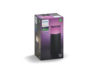 Philips Hue CALLA Bollard PM Kit de extensión 8W Negro - Ambiance Blanco y Color - Nuevo