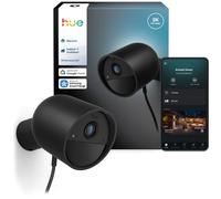 Philips Hue Cámara con Cable Secure 2K – Notificaciones, Integración Luces, Interior/Exterior, Negra