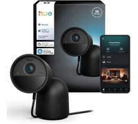 Philips Cámara de Escritorio Secure 2K, notificaciones, audio bidireccional, integración con Hue Negra