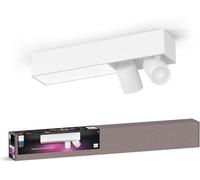 Philips Lámpara de techo Centris – 2 focos GU10, 4.2W, luz blanca y de colores, regulable, Blanco