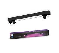 Philips Lámpara de techo Centris 4x GU10 4,2W regulable luz blanca/colores con voz y app, negro