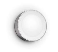 Philips Hue -Lámpara LED inteligente de exterior Philips Hue Daylo, aplique inteligente 15W-1060 lúmenes, Luz Blanca y de Colores, compatible con Amazon Alexa y Google Assistant, protección IP44,acero