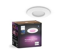 Philips Hue Downlights Slim, 90 mm, luz blanca y de color, compatible con Bluetooth, control por voz con Alexa, Apple Home y Google Assistant, en blanco