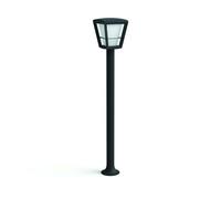 Philips Baliza de jardín LED Econic 89 cm 1080 lm acero inox negro IP44 interruptor con temporizador